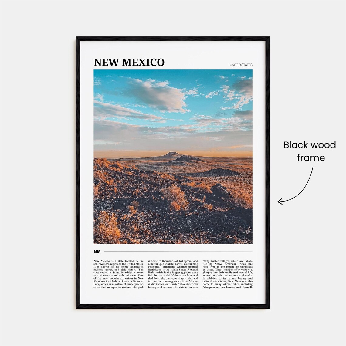 New Mexico Travel Poster, United States Art Print - Image 2