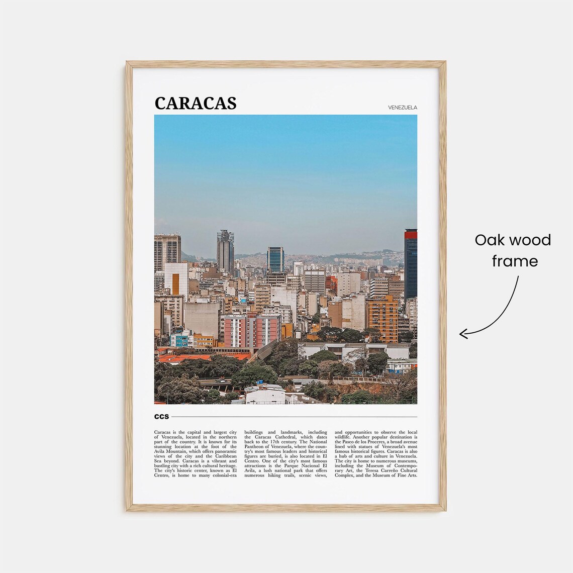 Caracas Venezuela City Skyline Towers Urban Photo Travel Poster - Image 3