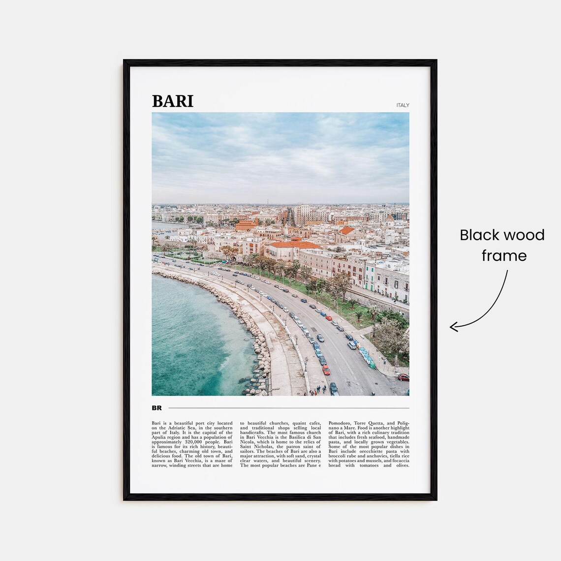 Bari Travel Poster, Italy Travel Wall Art - Image 2