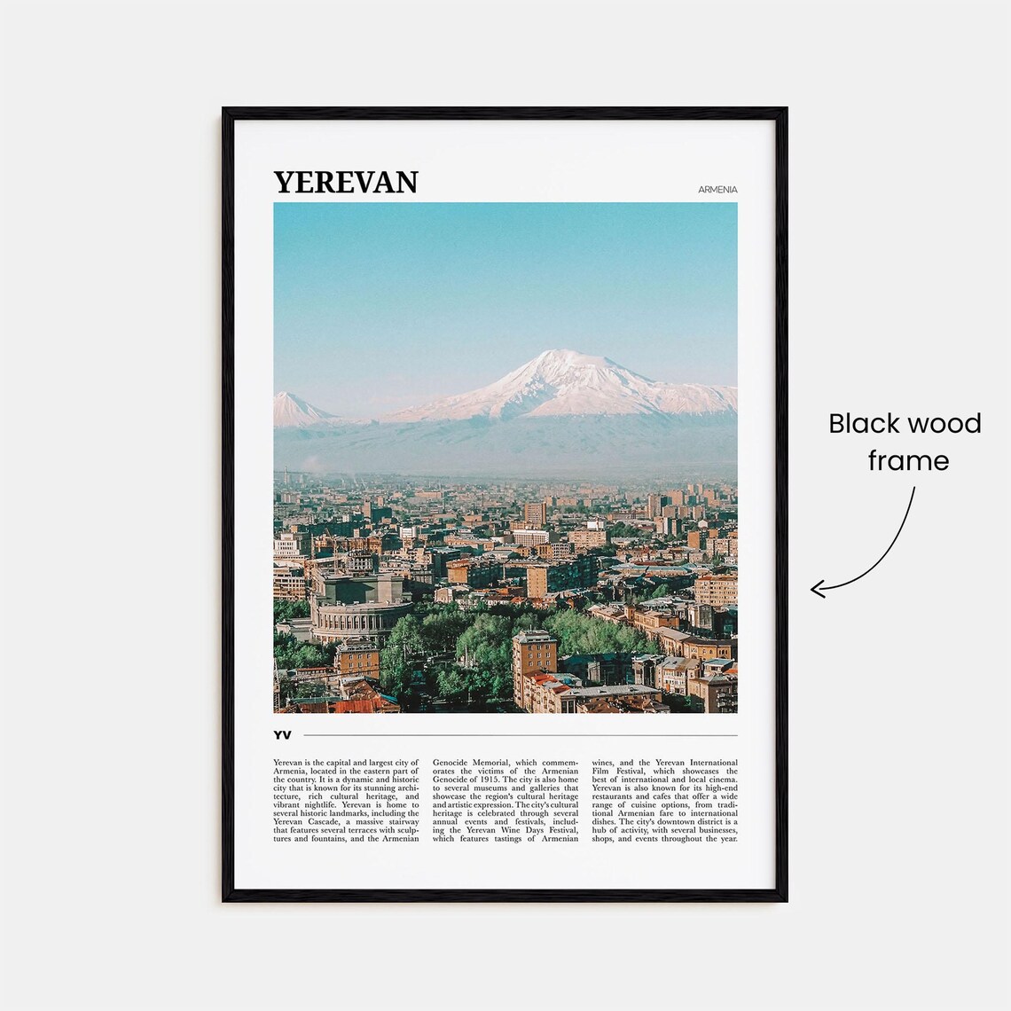 Yerevan Travel Poster, Armenia Wall Art Print - Image 2