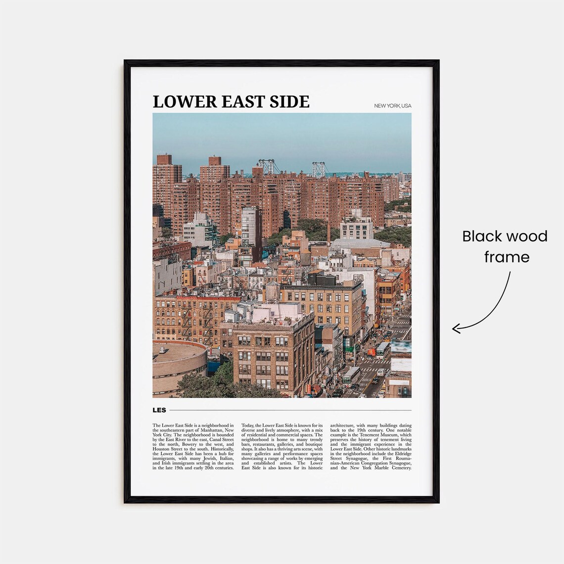 Lower East Side Travel Poster, New York Wall Art - Image 2