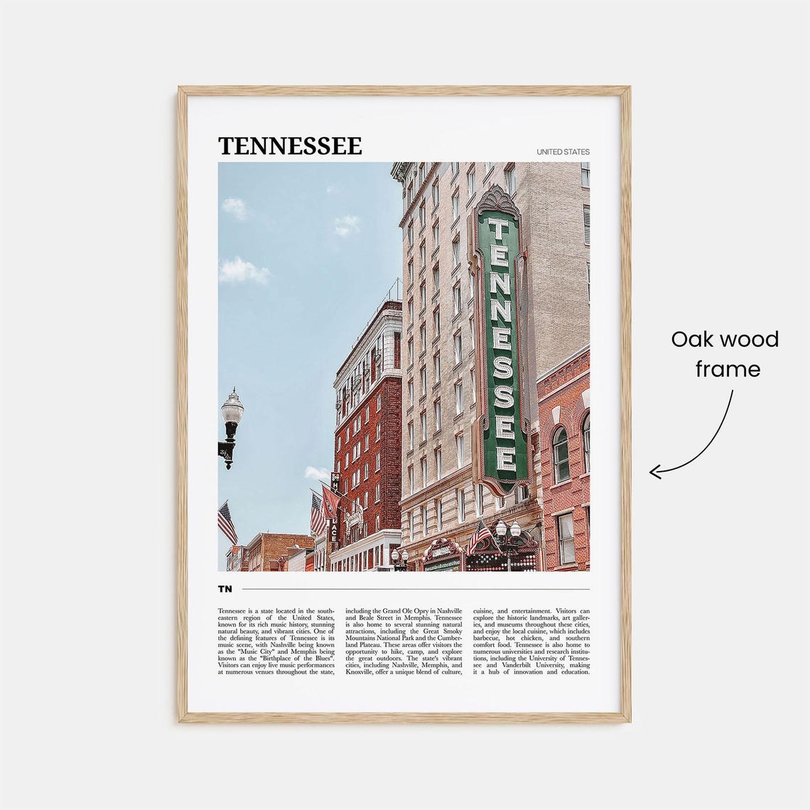 Tennessee Travel Poster No 1 Tennessee Wall Art Tennessee Poster Print Tennessee Photo Tennessee Decor Usa - Image 3