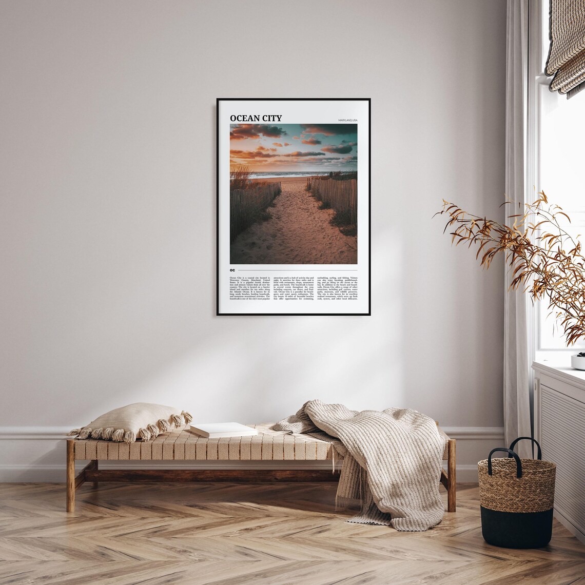 Ocean City Travel Poster, Maryland Wall Art Print - Image 4