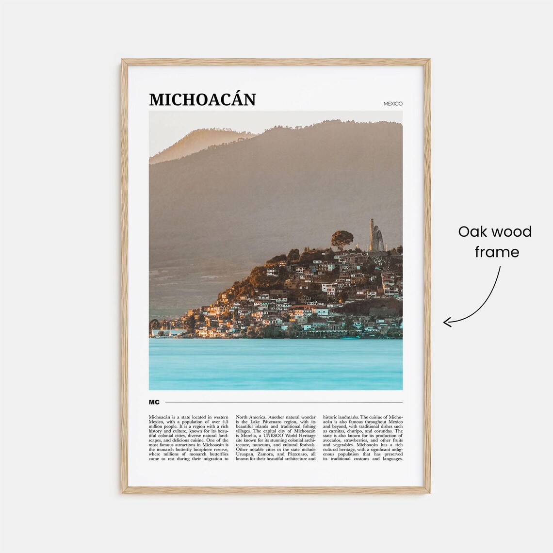 Michoacan Travel Poster, Mexico Wall Art Print - Image 3