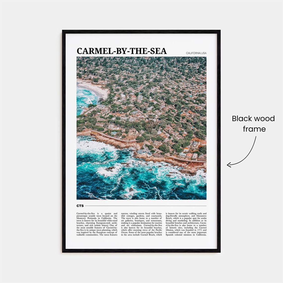 Carmel By The Sea Travel Poster, California USA - Image 2