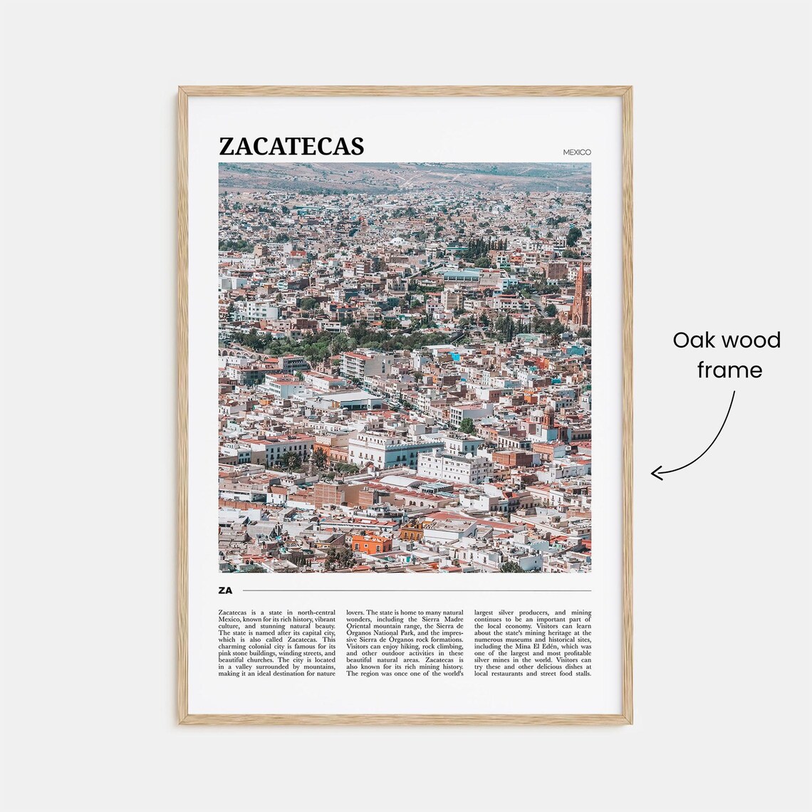 Zacatecas Travel Poster, Mexico Art Print - Image 3