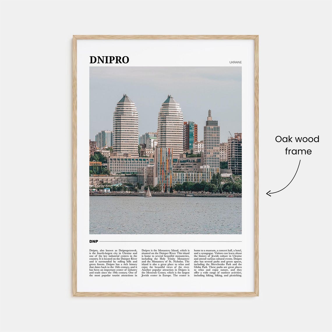 Dnipro Ukraine Dnieper River Skyline Cityscape Photography Poster - Image 3