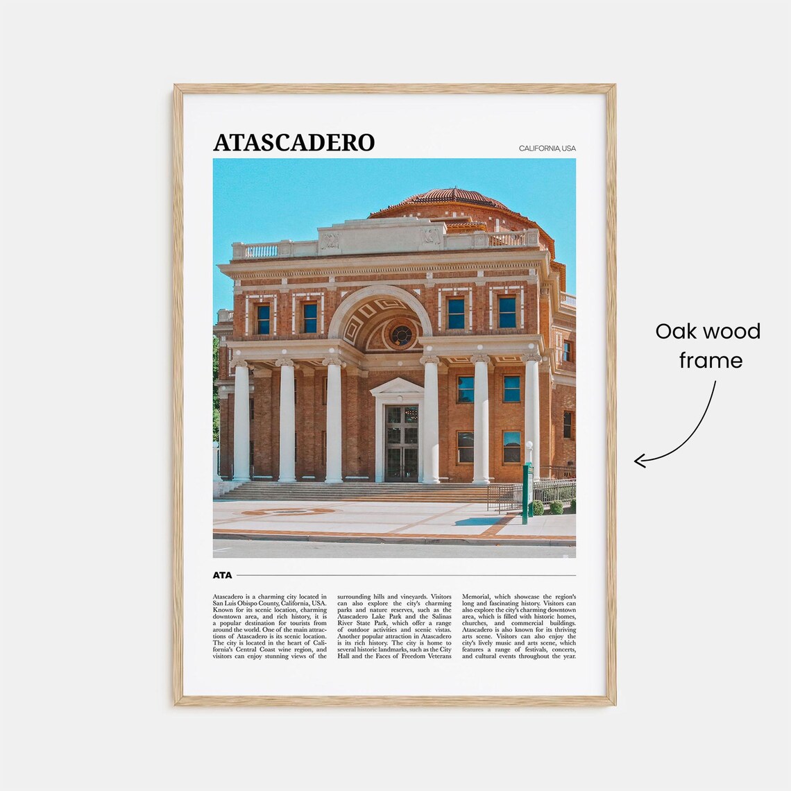 Atascadero Travel Poster, California Travel Poster - Image 3