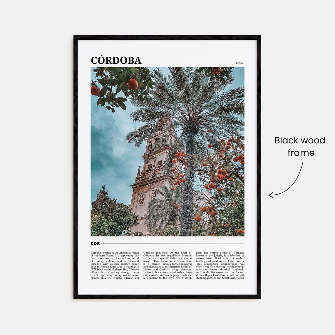 Cordoba Travel Poster Spain Cordoba Wall Art Cordoba Poster Print Cordoba Photo Cordoba Decor Spain - Image 2