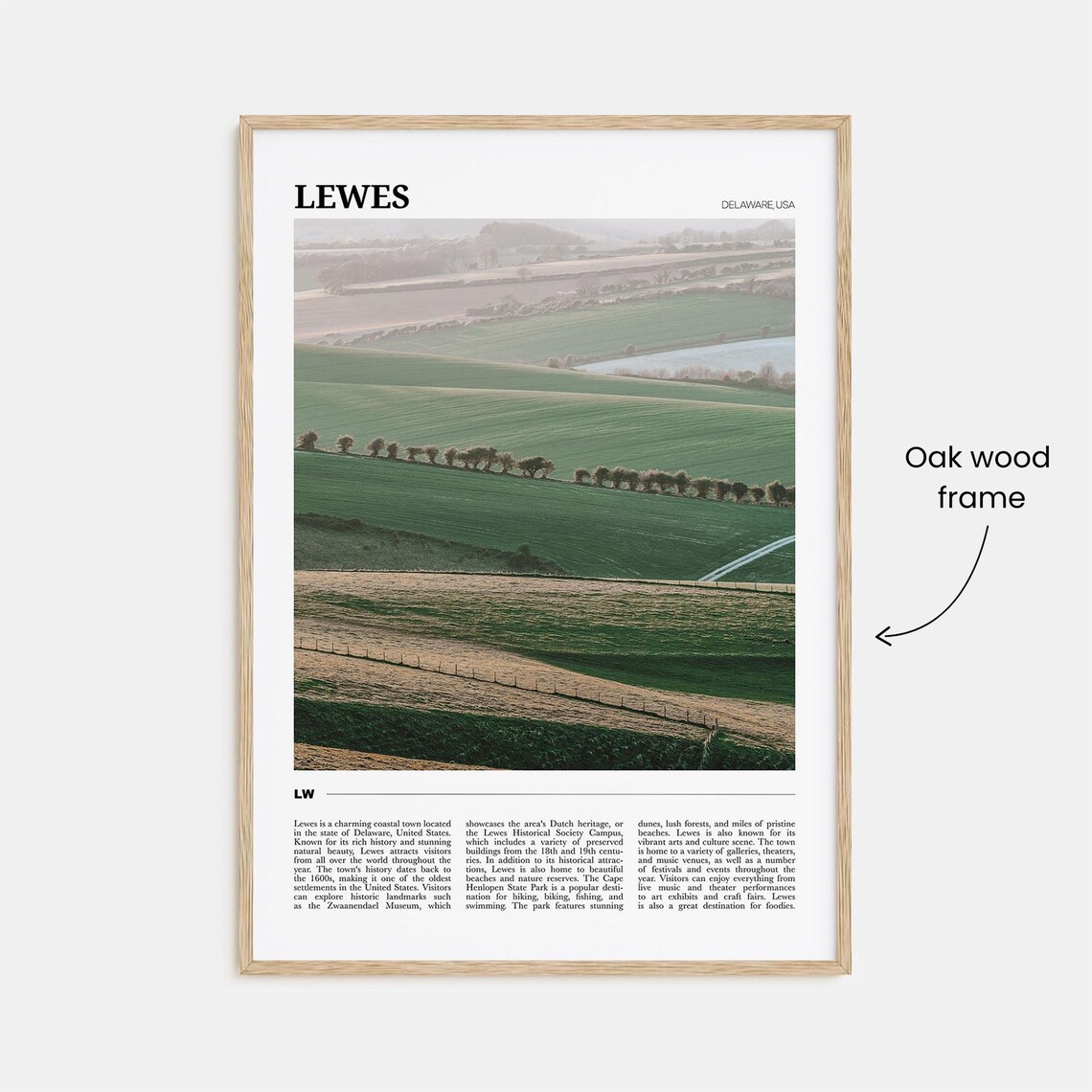 Lewes Travel Poster, Delaware USA Art Print - Image 3
