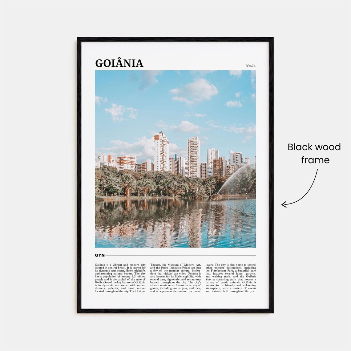 Goiania Travel Poster, Brazil Wall Art Print - Image 2