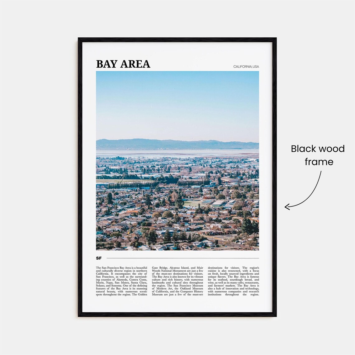 Bay Area Travel Poster, San Francisco California - Image 2