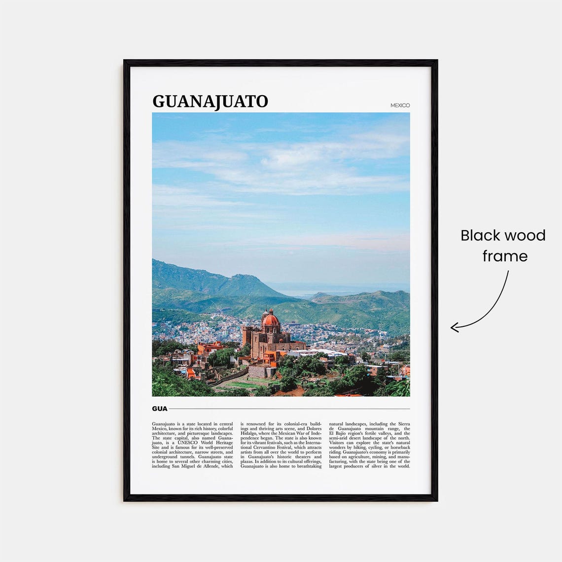 Guanajuato Travel Poster State Guanajuato Wall Art Guanajuato Poster Print Guanajuato Photo Guanajuato Decor Mexico - Image 2
