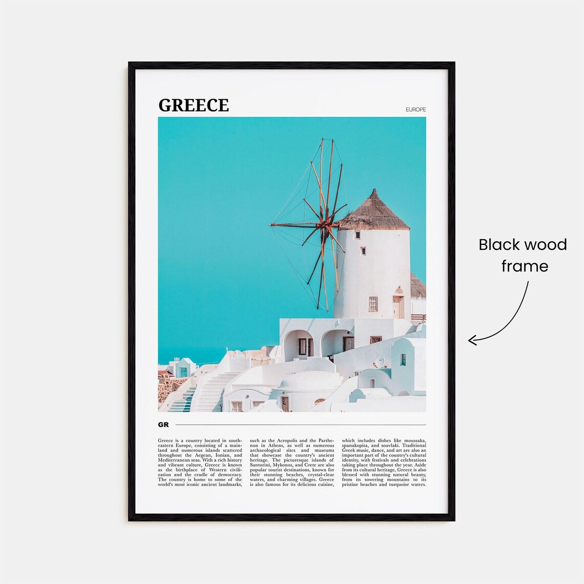 Greece Travel Poster, European Travel Poster Print - Image 2