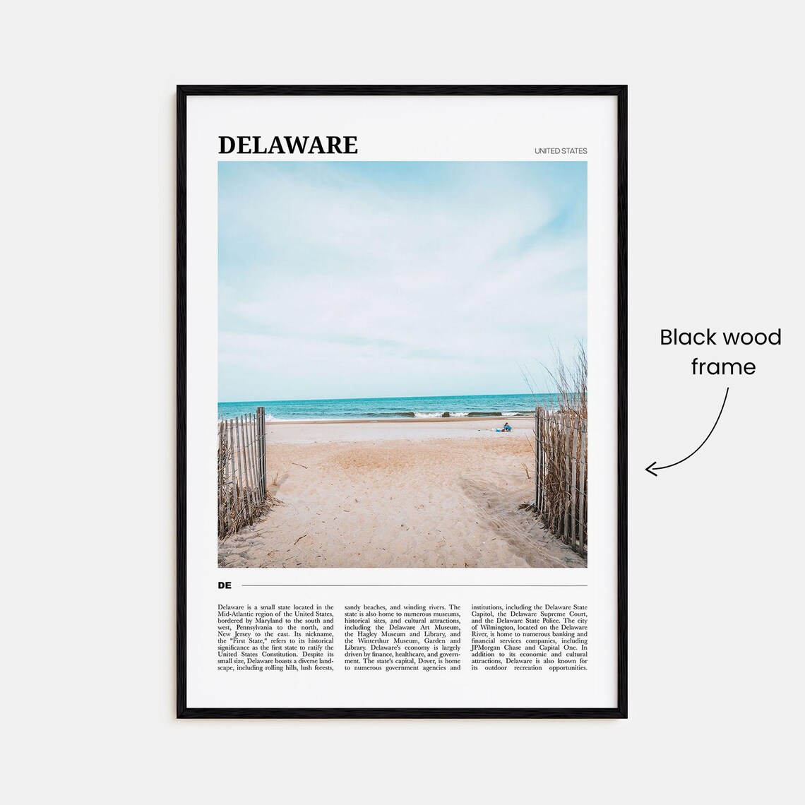 Delaware Travel Poster No. 2, Delaware Poster Print - Image 2