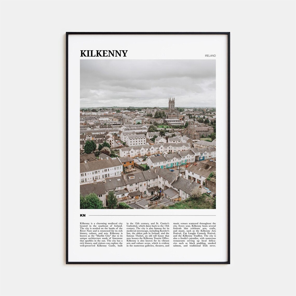 Kilkenny Travel Poster Kilkenny Wall Art Kilkenny Poster Print Kilkenny Photo Kilkenny Decor Ireland