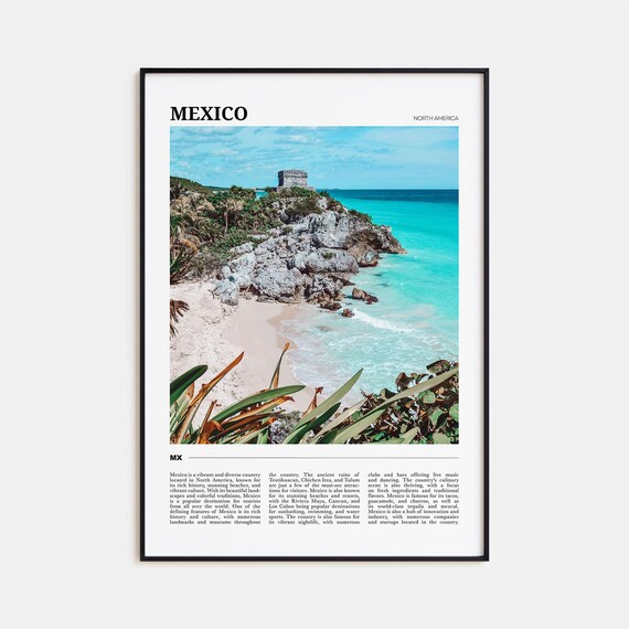 Mexico Travel Poster No 2, North America Art Print