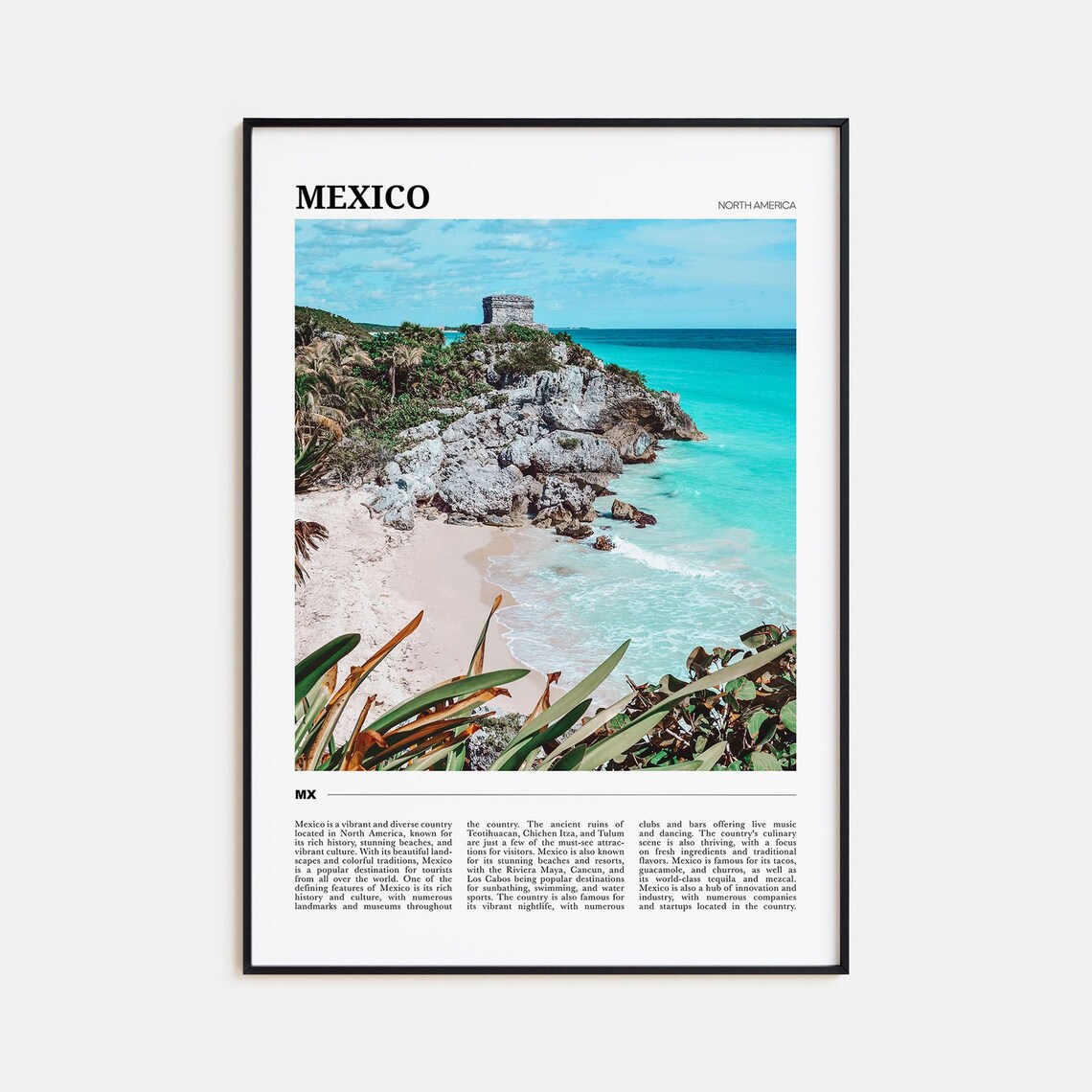 Mexico Travel Poster No 2, North America Art Print