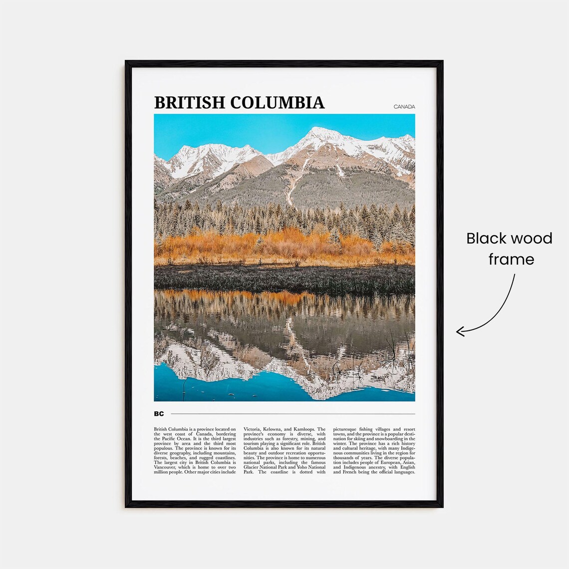 British Columbia Travel Poster, Canada Wall Art - Image 2
