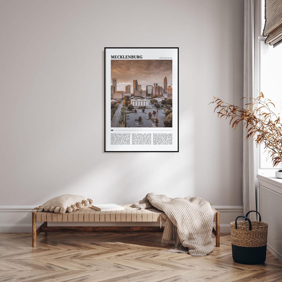 Mecklenburg County Travel Poster Mecklenburg Wall Art Mecklenburg Poster Print Mecklenburg Photo Mecklenburg Decor - Image 4