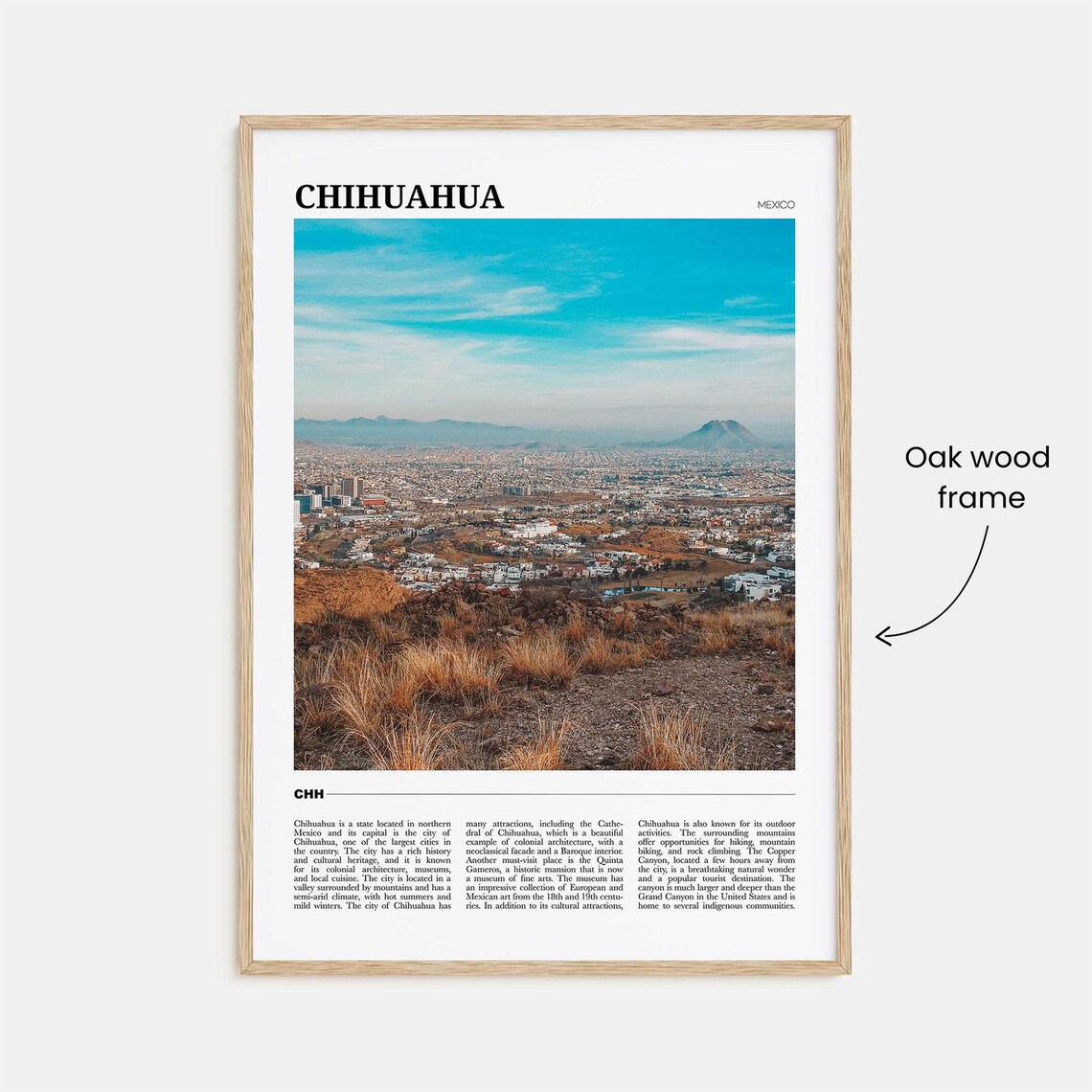 Chihuahua Travel Poster, Mexico Wall Art Print - Image 3