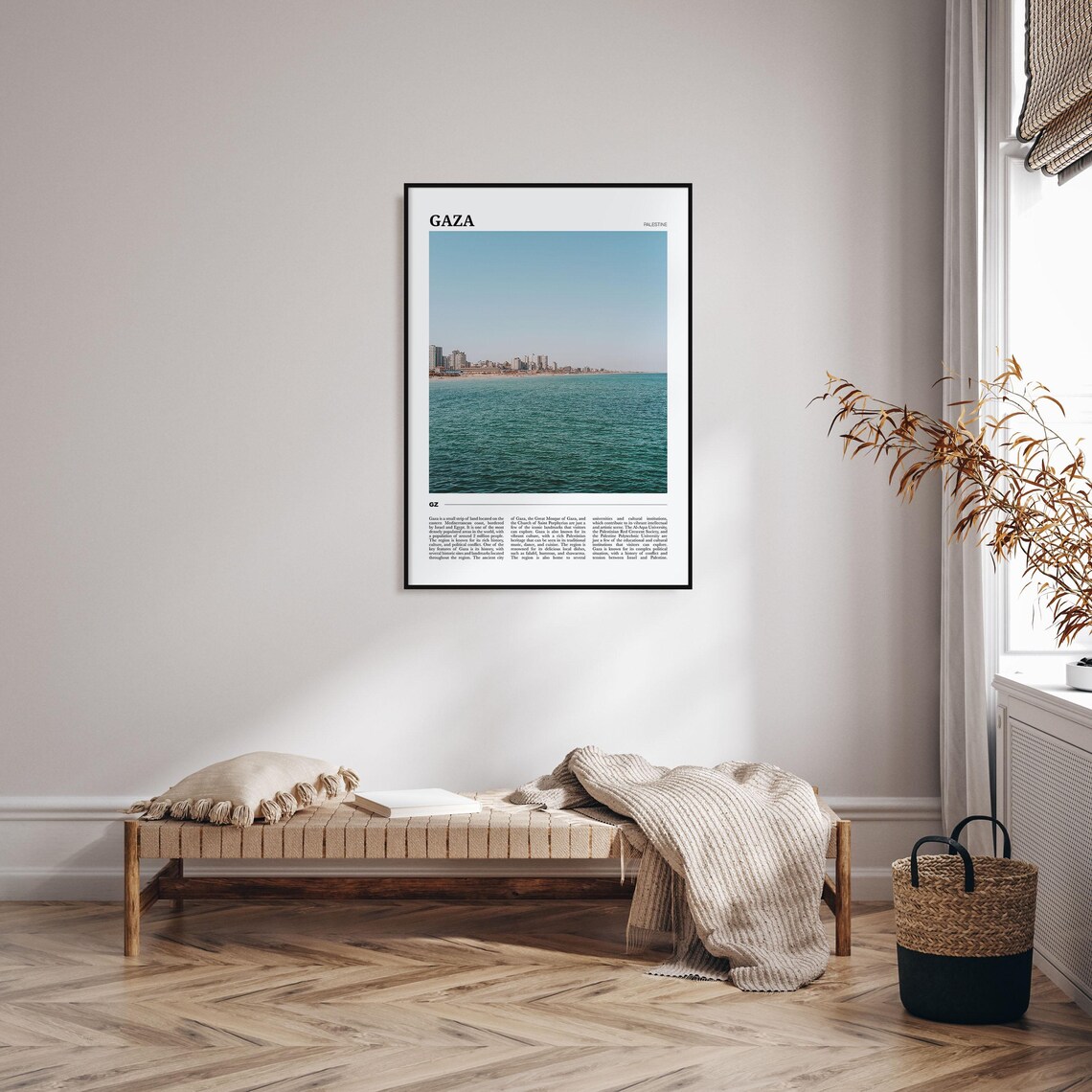Gaza Travel Poster, Palestine Wall Art Print - Image 4