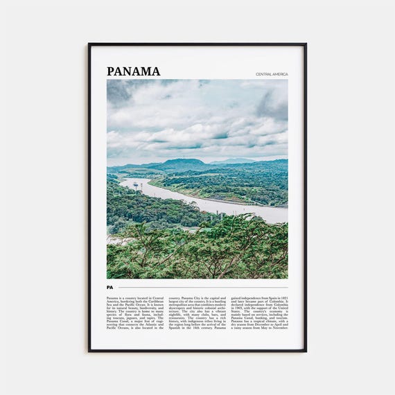 Panama Travel Poster Panama Wall Art Panama Poster Print Panama Photo Panama Decor Central America