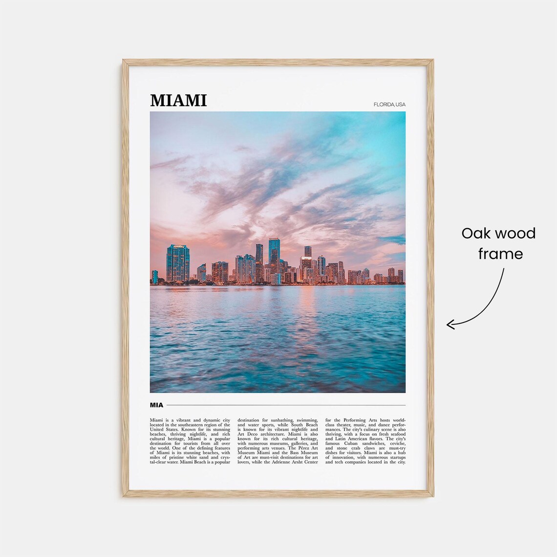 Miami Travel Poster No 3, Florida Travel Poster - Image 3