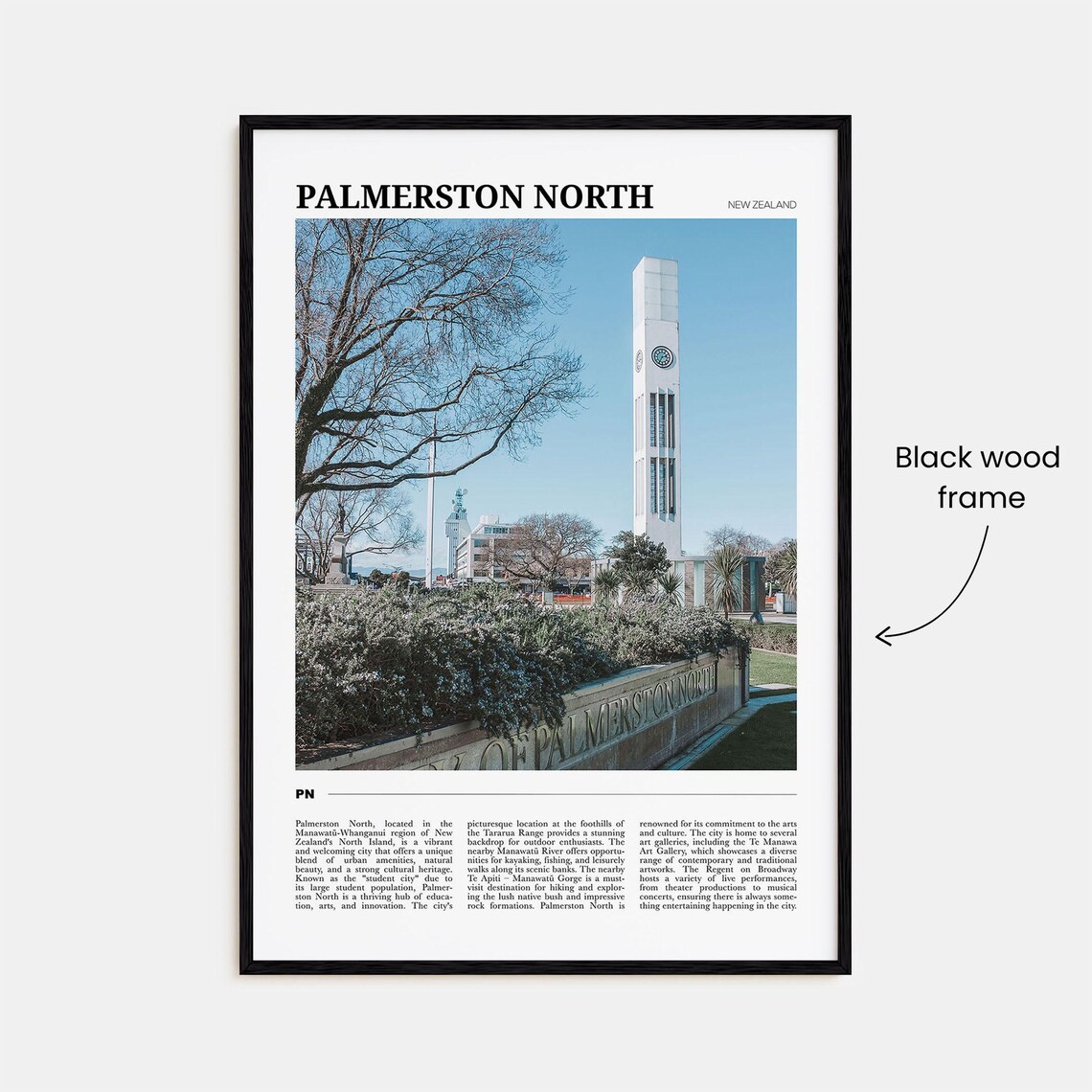 Palmerston North Travel Poster Palmerston North Wall Art Palmerston North Poster Print Palmerston North Photo Palmerston North Decor - Image 2