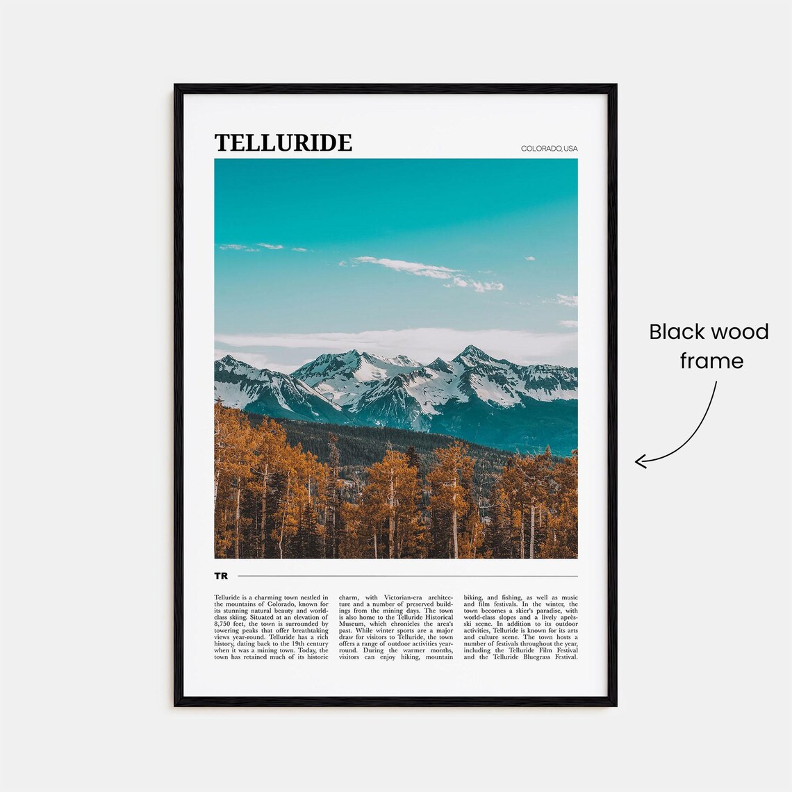 Telluride Travel Poster, Colorado USA Art Print - Image 2