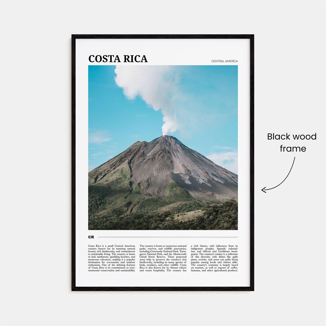 Costa Rica Wall Art Central America Travel Poster - Image 2