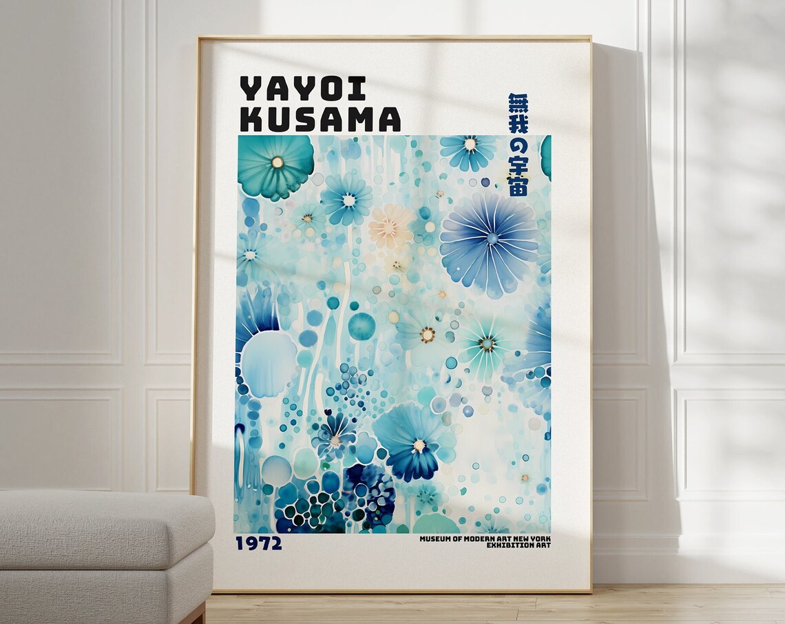 Yayoi Kusama Abstract Japanese Wall Art Poster