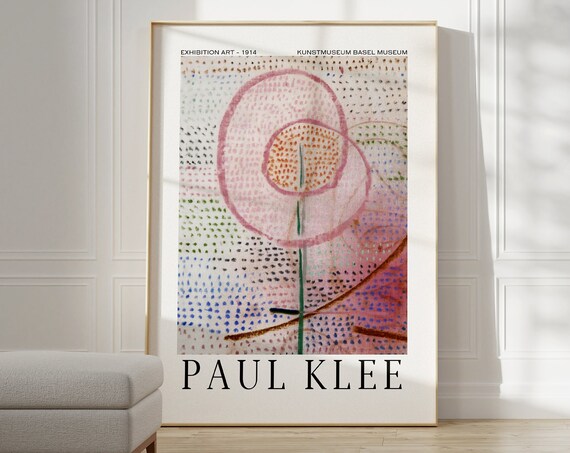 Paul Klee Exhibition Poster, Abstract Art Print