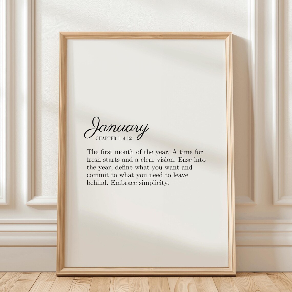 January Birth Month Mantra - Motivational Quote Art - Image 2