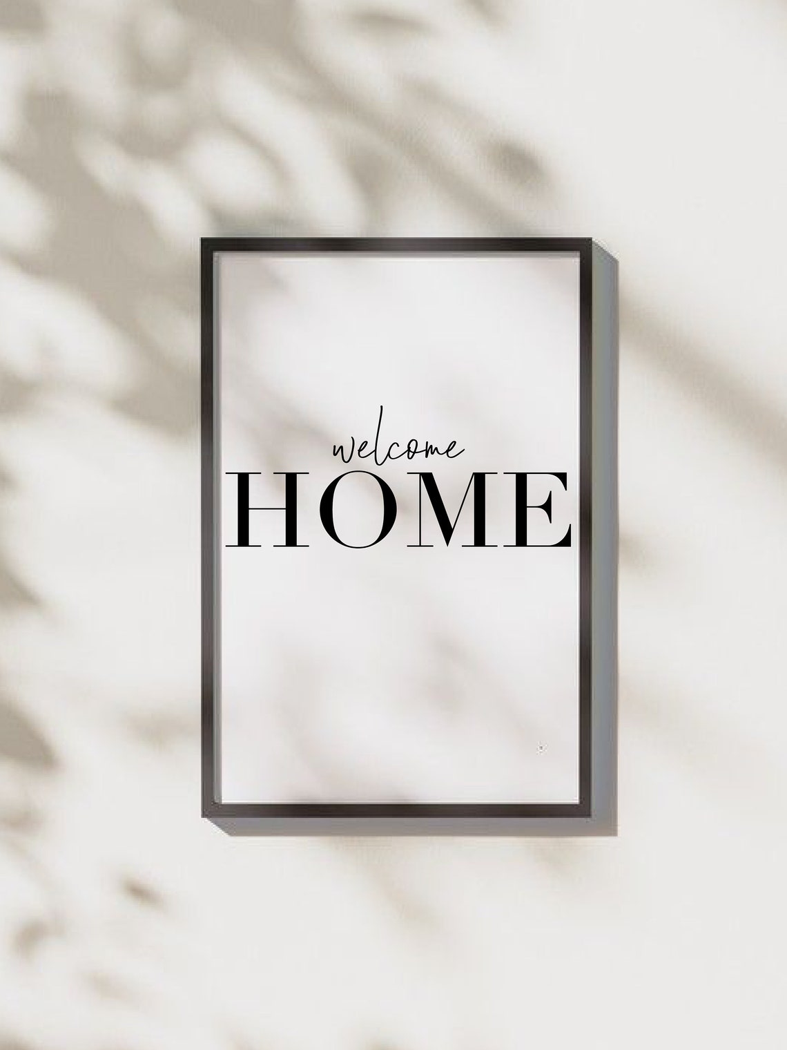Welcome Home Script And Bold Serif Modern Entryway Sign Poster - Image 2