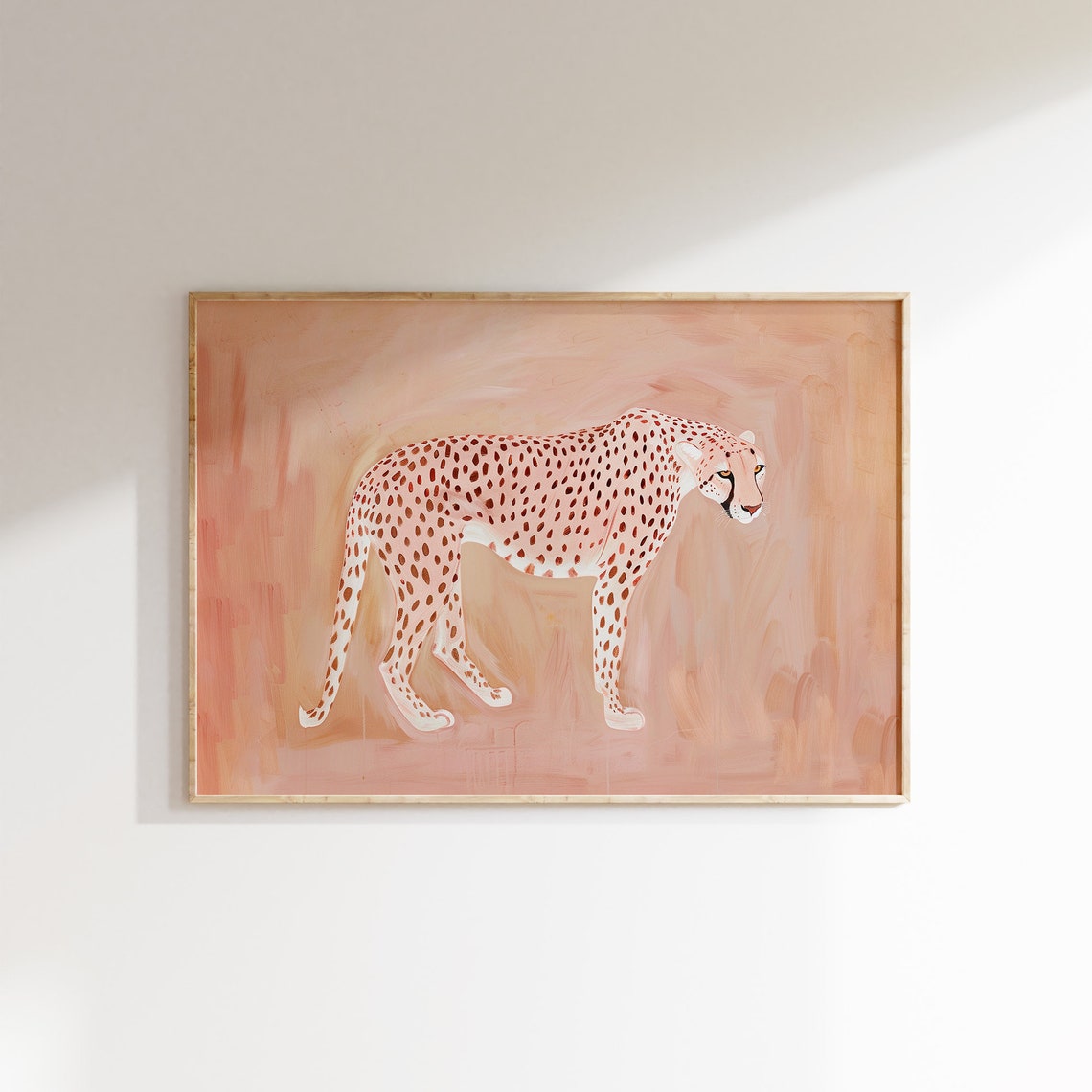 Cheetah Print Pink Wall Art Modern Art Boho Home Decor Living Room Wall Art Eclectic Prints Maximalist Wall Art Bedroom Wall Art - Image 2