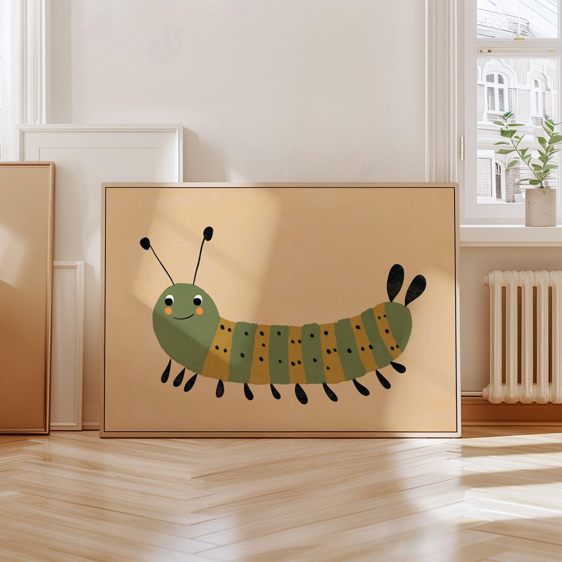 Caterpillar Wall Art Print Kids Insect Nursery Room Decor Playroom Print Eclectic Nursery - Image 4