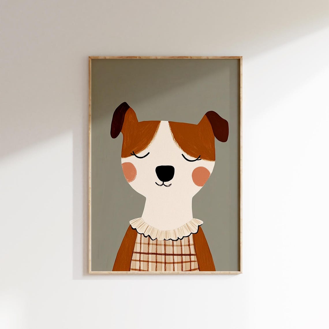 Dog Wall Art Nursery Boys Room Decor Cute Animal Illustration - Image 2