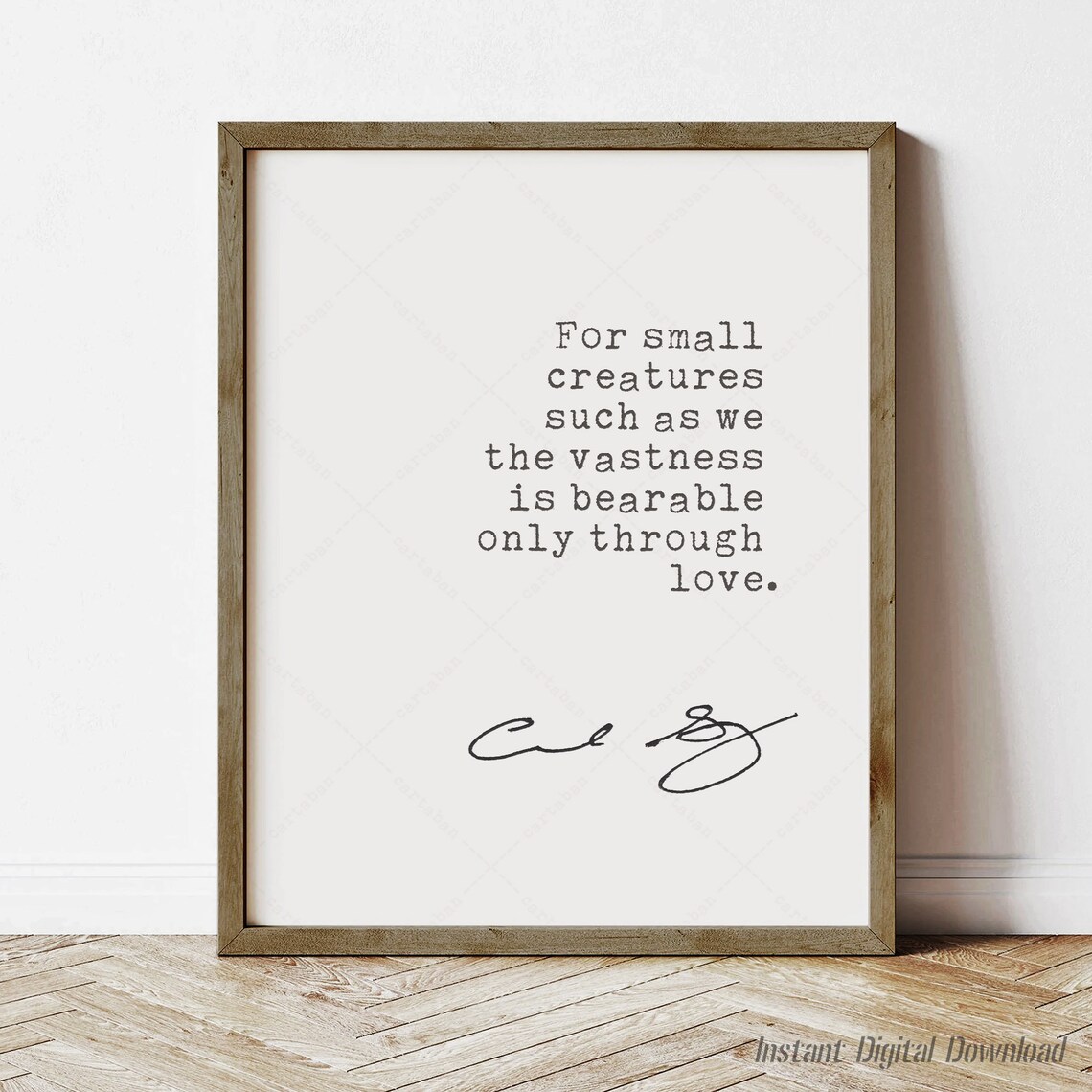 Carl Sagan Contact Quote, Book Lovers Art Print