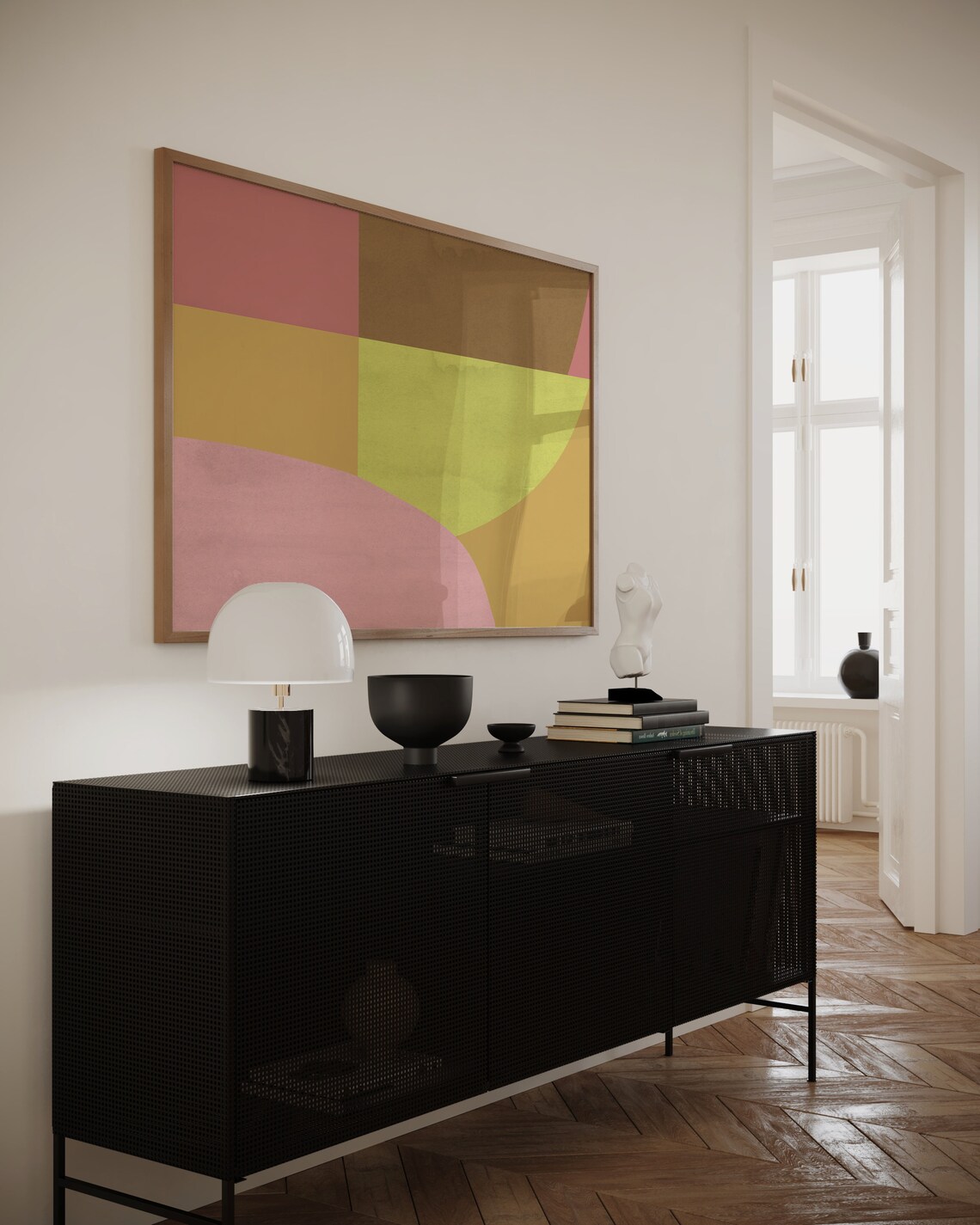 Midcentury Geometric Modern Minimalist Art Print - Image 3