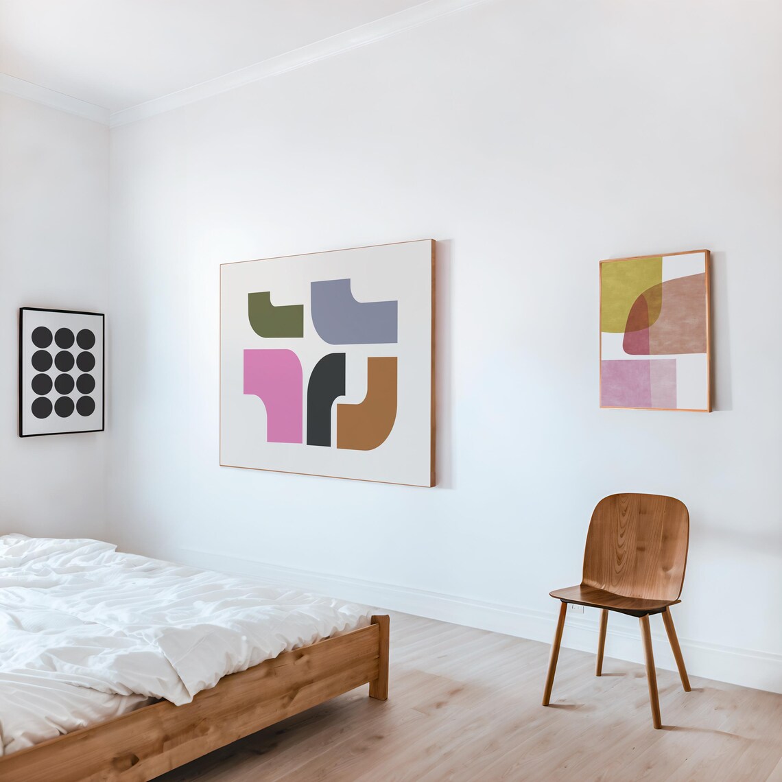 Mid Century Organic Geometric Shape Art Print - Image 2