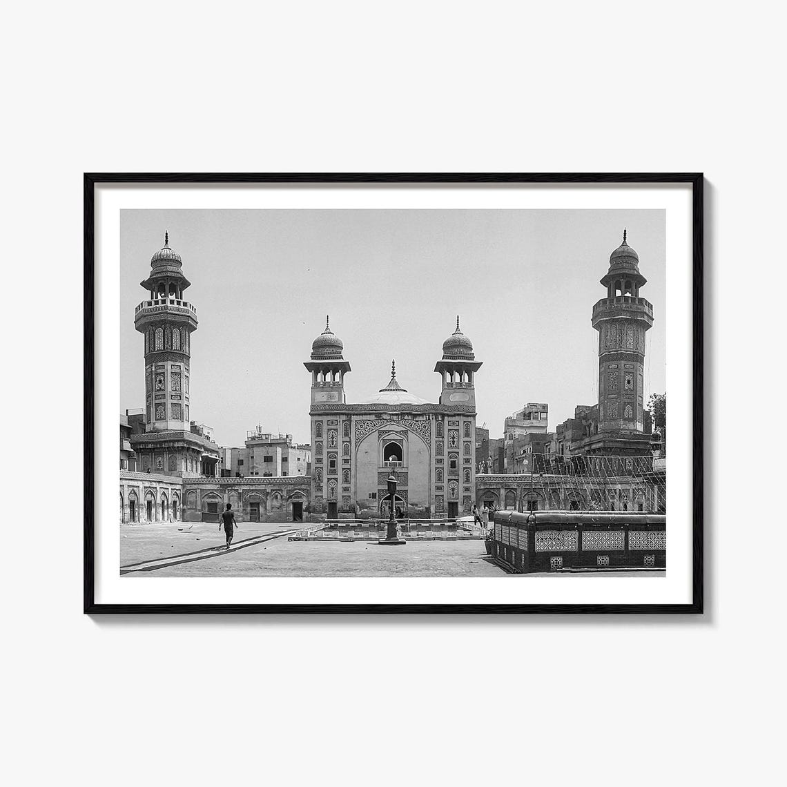 Wazir Khan Mosque Lahore Pakistan Historic Mughal Architecture Poster