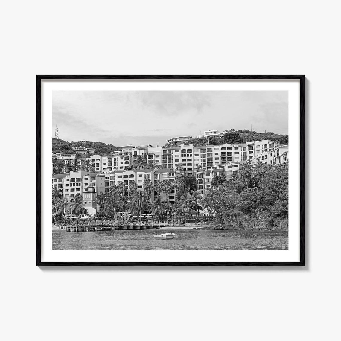 Saint Thomas Virgin Islands Tropical Bay Resort Waterfront Poster