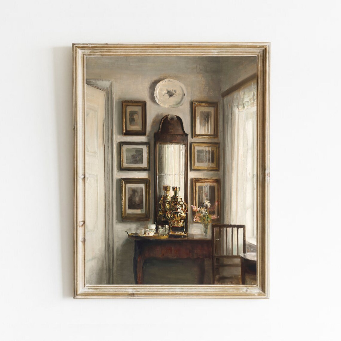 Moody Still Life, Vintage Neutral Wall Art Print