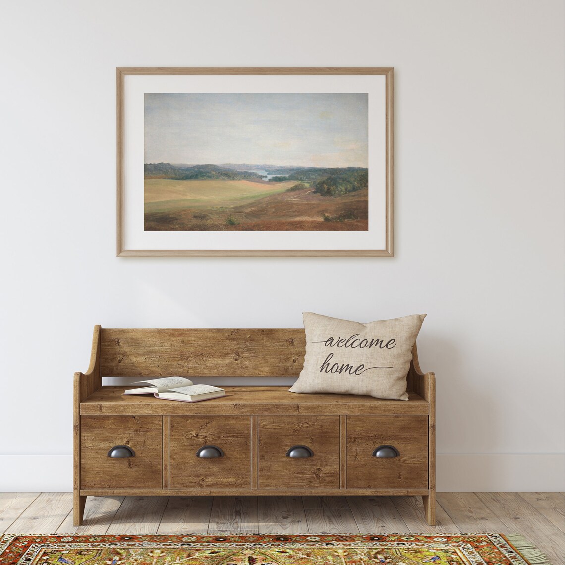 Vintage Landscape Farmhouse Wall Art Print - Image 2