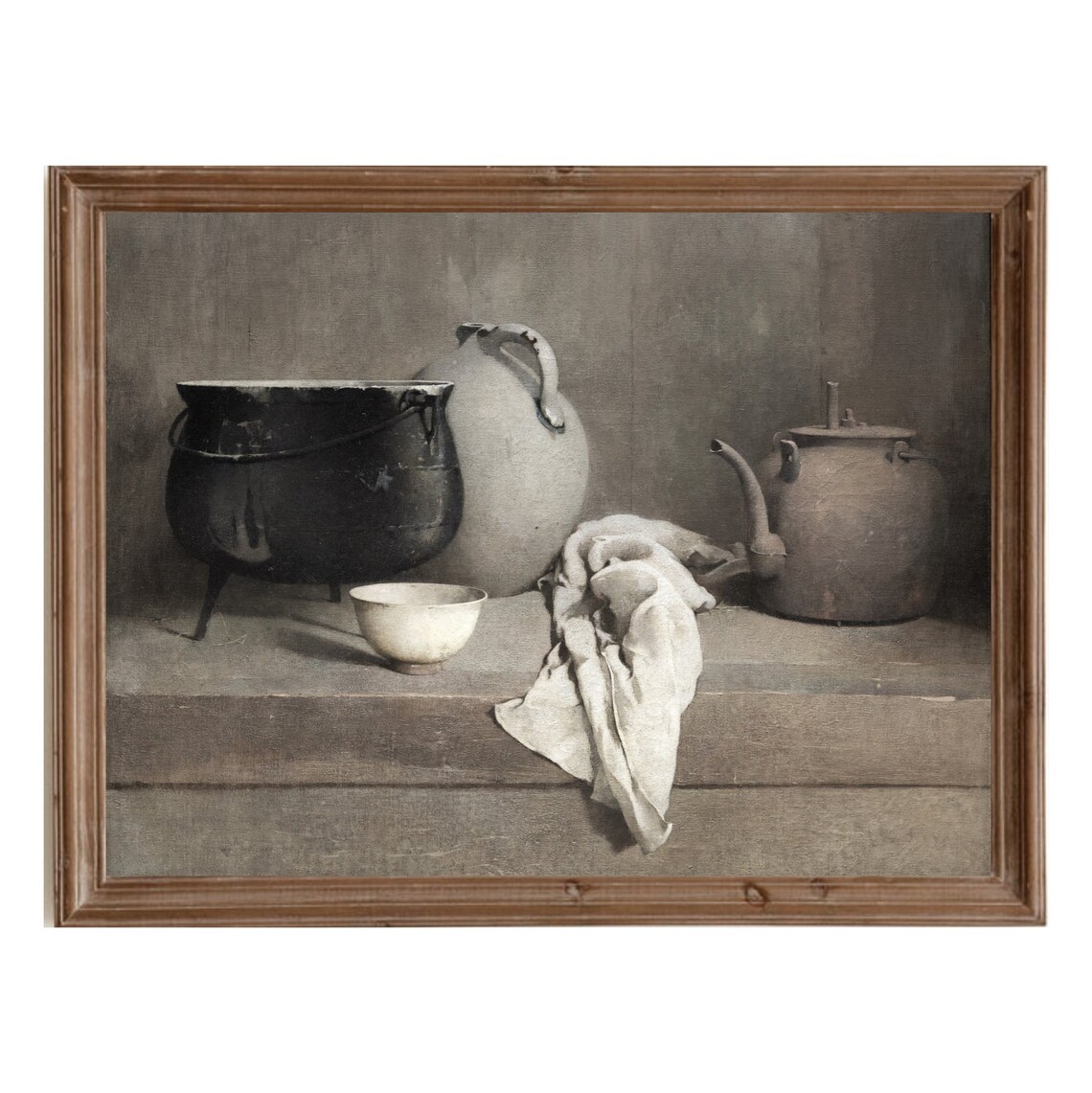 Farmhouse Kitchen Still Life, Vintage Art Print