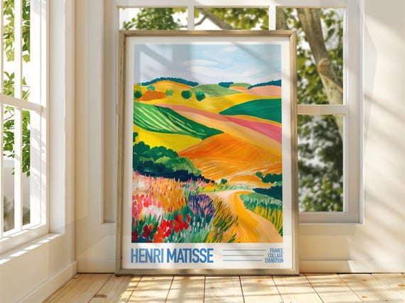 Henri Matisse Meadow Art Exhibition Print Gallery Classic Village Countryside
