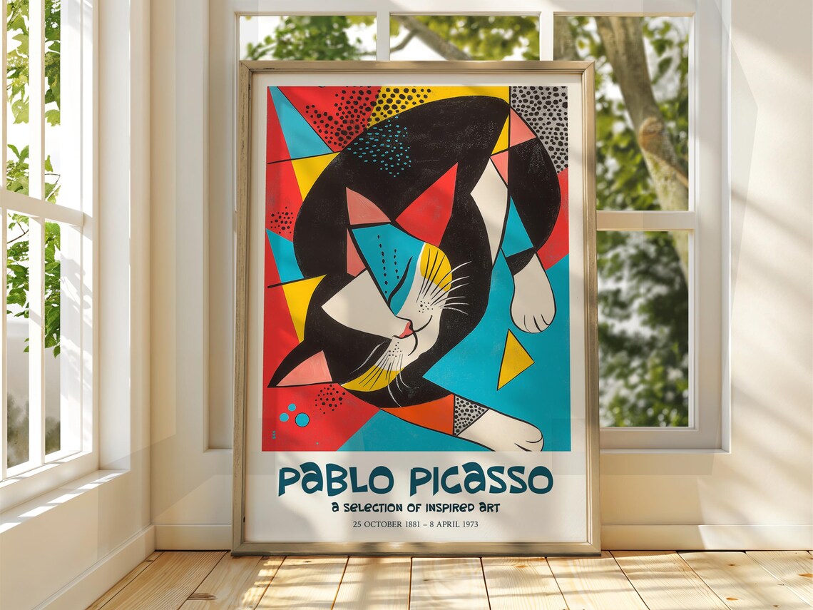 Pablo Picasso Exhibition Print, Cubism Surrealism