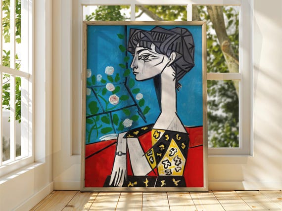 Pablo Picasso Art Exhibition Print Cubism Surrealism Poster Abstract Gallery Home Decor Face