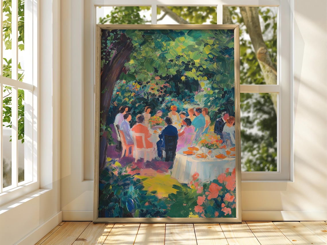 Henri Matisse Style Garden Art Print, Fauvism